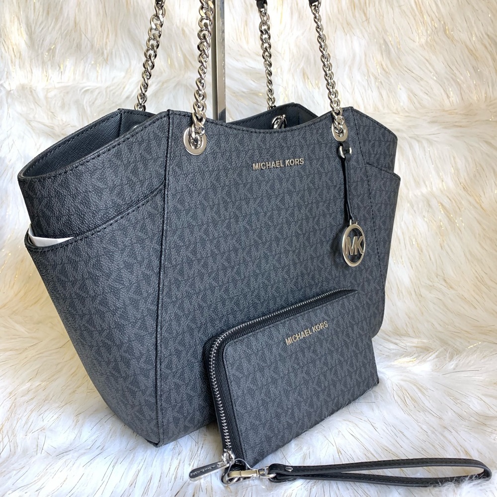 Michael Kors JETSET CHAIN SHOULDER BAG w/ WALLET - Picture 3 of 8